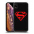 Superman DC Comics Logos Black And Red Soft Gel Case for Apple iPhone XR