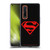 Superman DC Comics Logos Black And Red Soft Gel Case for OPPO Find X2 Pro 5G