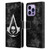 Assassin's Creed Black Flag Logos Grunge Leather Book Wallet Case Cover For Apple iPhone 14 Pro Max