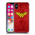 Wonder Woman DC Comics Logos Distressed Look Soft Gel Case for Apple iPhone X / iPhone XS