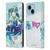Hatsune Miku Graphics Stars And Rainbow Leather Book Wallet Case Cover For Apple iPhone 14 Plus