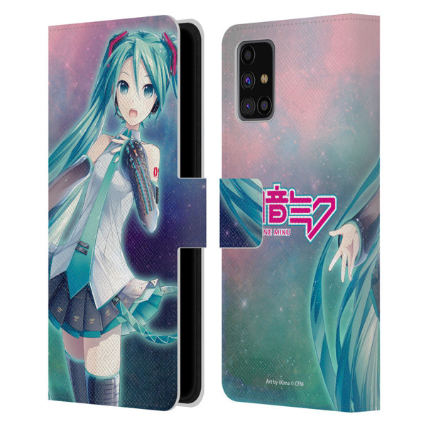 Hatsune Miku Graphics Nebula Leather Book Wallet Case Cover For Samsung Galaxy M31s (2020)