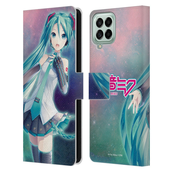 Hatsune Miku Graphics Nebula Leather Book Wallet Case Cover For Samsung Galaxy M53 (2022)