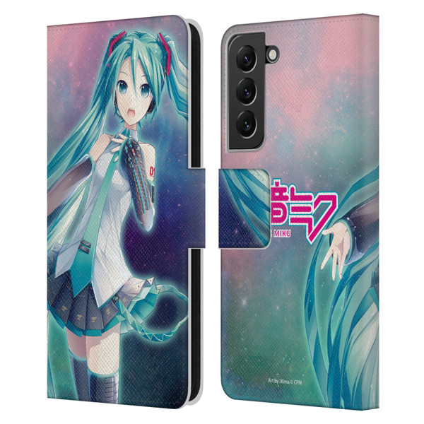 Hatsune Miku Graphics Nebula Leather Book Wallet Case Cover For Samsung Galaxy S22+ 5G