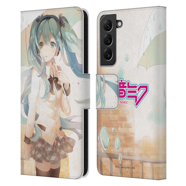 Hatsune Miku Graphics Rain Leather Book Wallet Case Cover For Samsung Galaxy S22+ 5G