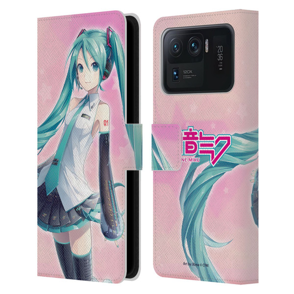 Hatsune Miku Graphics Star Leather Book Wallet Case Cover For Xiaomi Mi 11 Ultra