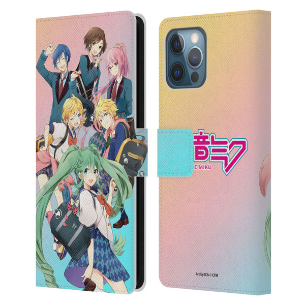 Hatsune Miku Virtual Singers High School Leather Book Wallet Case Cover For Apple iPhone 12 Pro Max