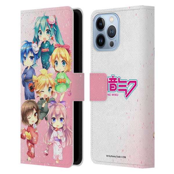 Hatsune Miku Virtual Singers Characters Leather Book Wallet Case Cover For Apple iPhone 13 Pro Max