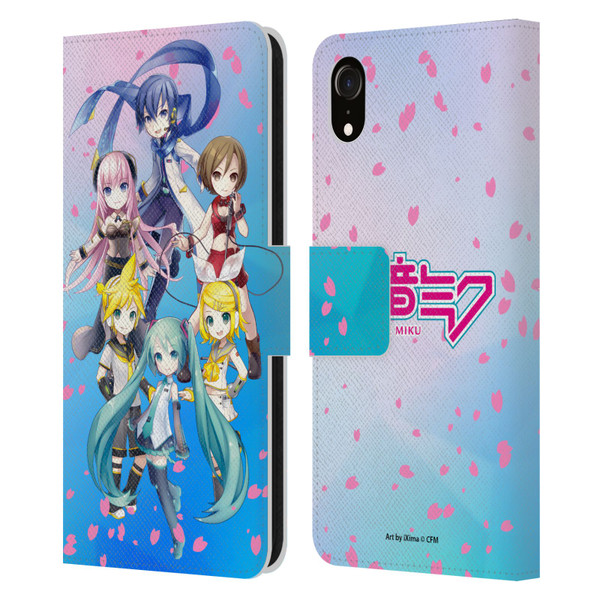 Hatsune Miku Virtual Singers Sakura Leather Book Wallet Case Cover For Apple iPhone XR