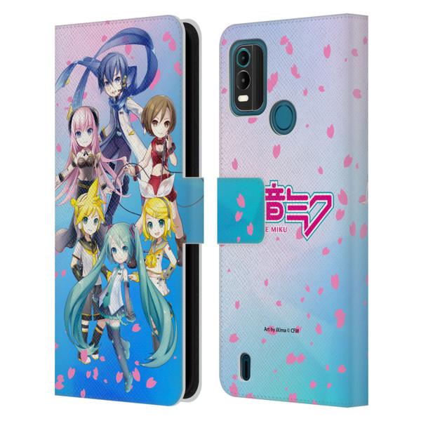 Hatsune Miku Virtual Singers Sakura Leather Book Wallet Case Cover For Nokia G11 Plus