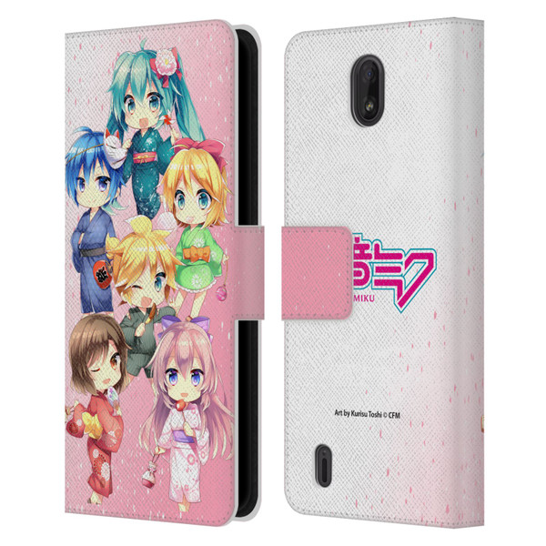 Hatsune Miku Virtual Singers Characters Leather Book Wallet Case Cover For Nokia C01 Plus/C1 2nd Edition