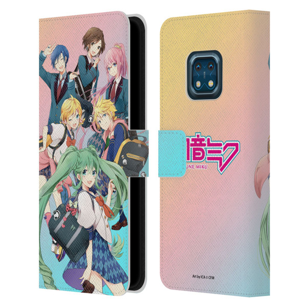 Hatsune Miku Virtual Singers High School Leather Book Wallet Case Cover For Nokia XR20