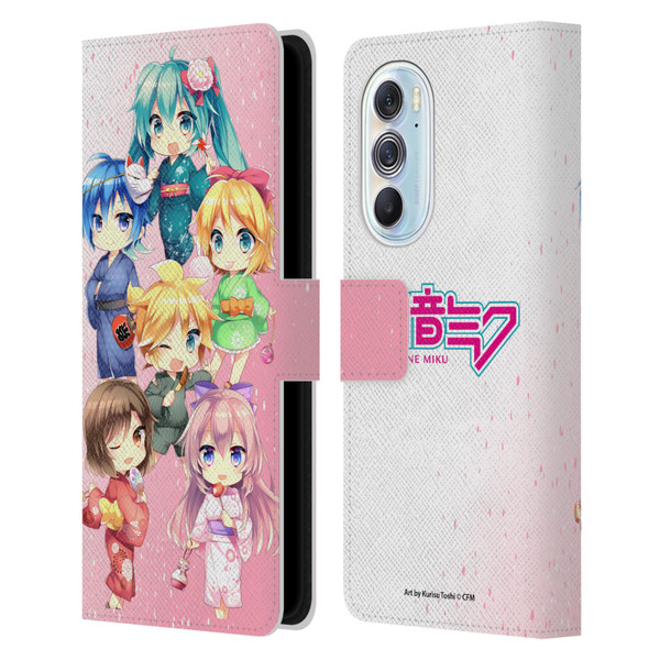 Hatsune Miku Virtual Singers Characters Leather Book Wallet Case Cover For Motorola Edge X30