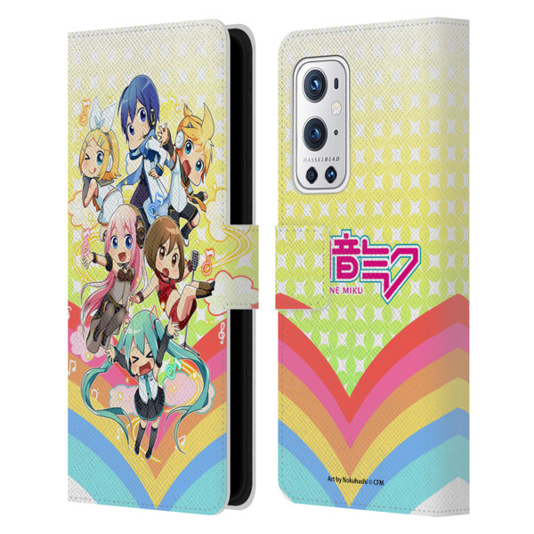 Hatsune Miku Virtual Singers Rainbow Leather Book Wallet Case Cover For OnePlus 9 Pro