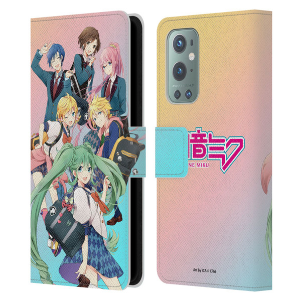 Hatsune Miku Virtual Singers High School Leather Book Wallet Case Cover For OnePlus 9