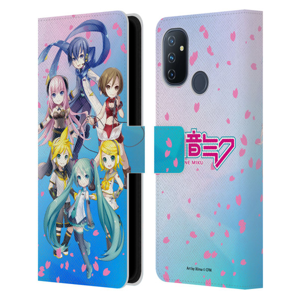 Hatsune Miku Virtual Singers Sakura Leather Book Wallet Case Cover For OnePlus Nord N100