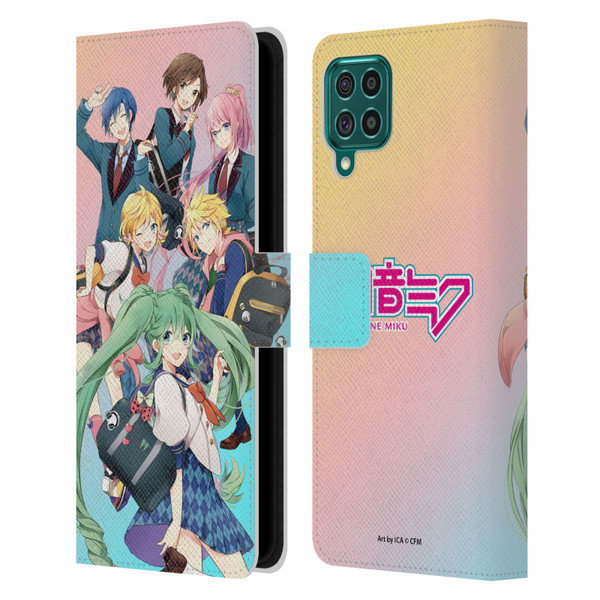 Hatsune Miku Virtual Singers High School Leather Book Wallet Case Cover For Samsung Galaxy F62 (2021)
