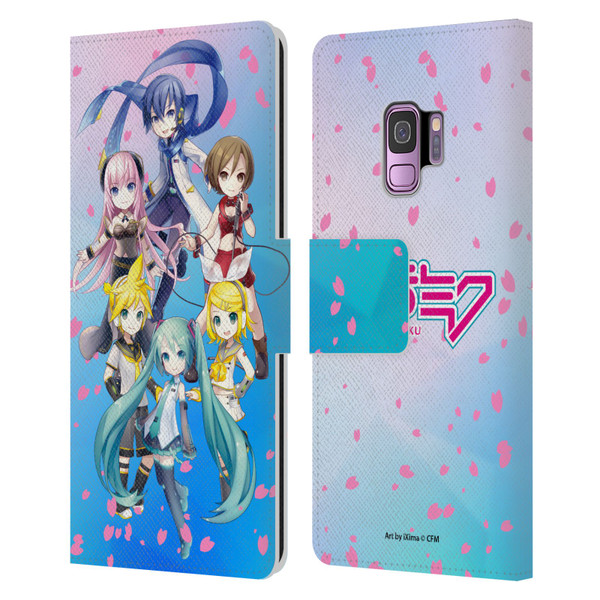 Hatsune Miku Virtual Singers Sakura Leather Book Wallet Case Cover For Samsung Galaxy S9