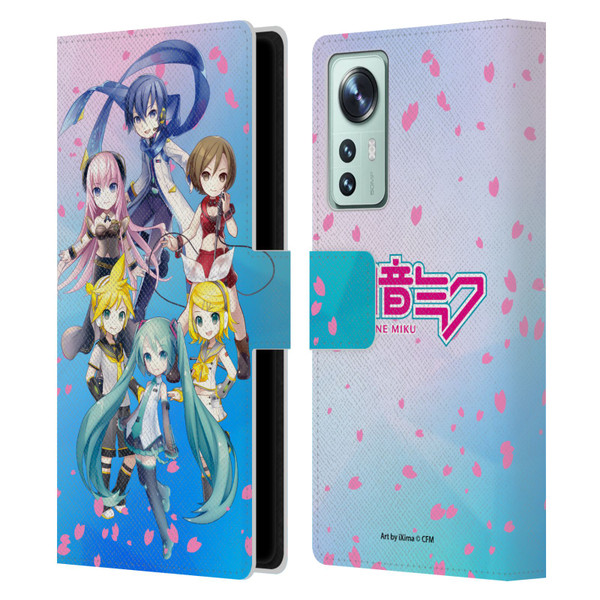 Hatsune Miku Virtual Singers Sakura Leather Book Wallet Case Cover For Xiaomi 12