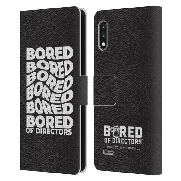 Bored of Directors Graphics Bored Leather Book Wallet Case Cover For LG K22