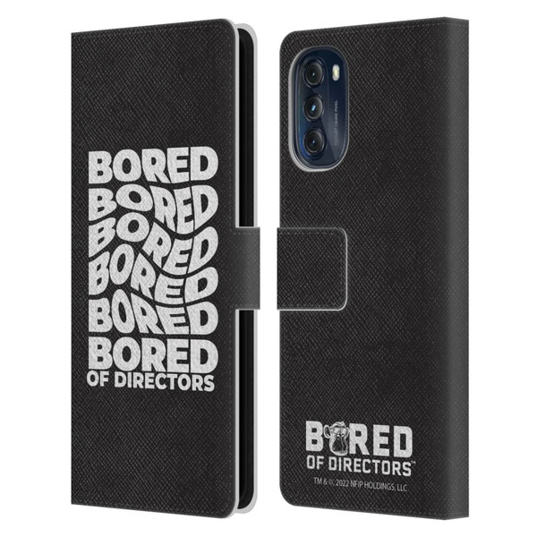 Bored of Directors Graphics Bored Leather Book Wallet Case Cover For Motorola Moto G (2022)