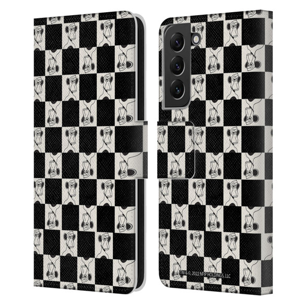 Bored of Directors Graphics Black And White Leather Book Wallet Case Cover For Samsung Galaxy S22+ 5G
