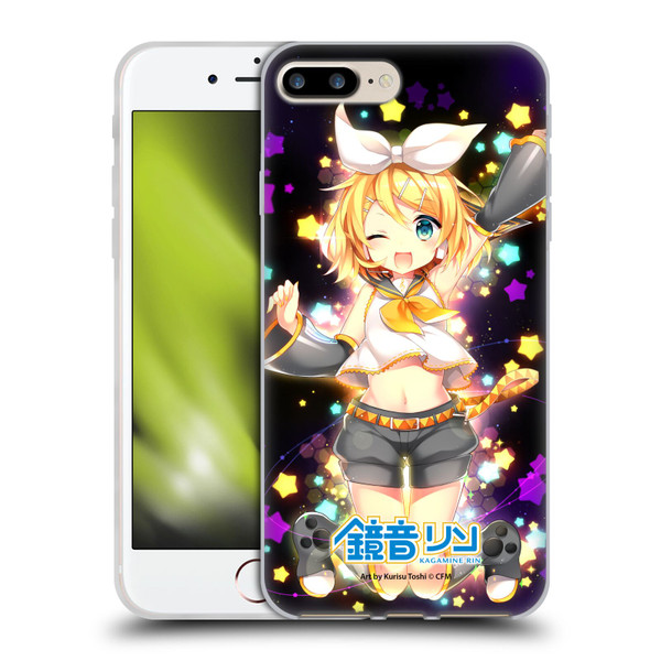 Hatsune Miku Characters Kagamine Rin Soft Gel Case for Apple iPhone 7 Plus / iPhone 8 Plus