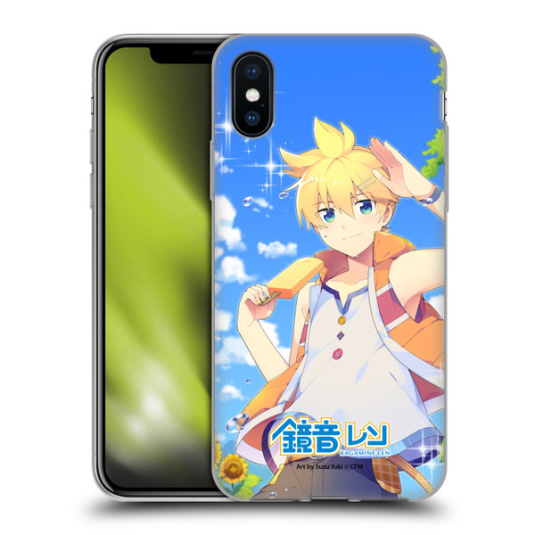 Hatsune Miku Characters Kagamine Len Soft Gel Case for Apple iPhone X / iPhone XS
