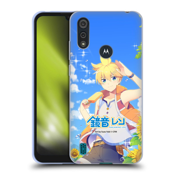 Hatsune Miku Characters Kagamine Len Soft Gel Case for Motorola Moto E6s (2020)