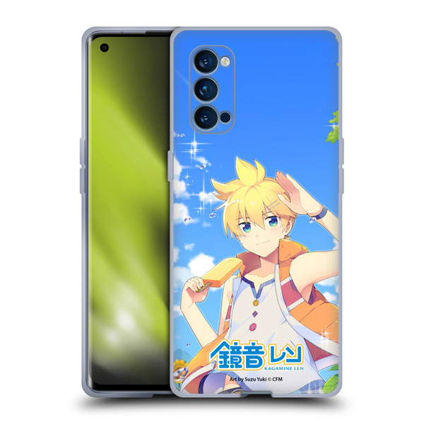 Hatsune Miku Characters Kagamine Len Soft Gel Case for OPPO Reno 4 Pro 5G