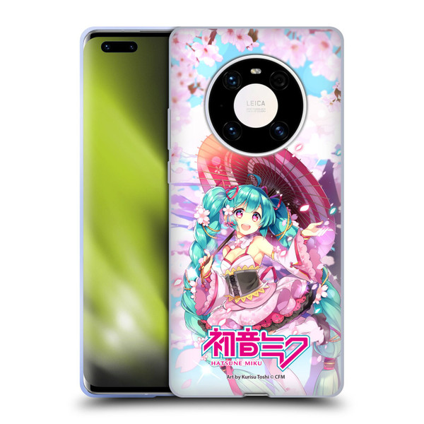 Hatsune Miku Graphics Sakura Soft Gel Case for Huawei Mate 40 Pro 5G