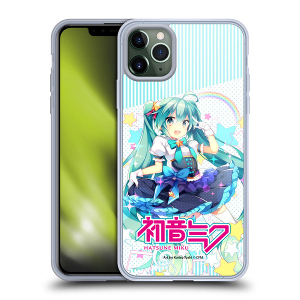 Hatsune Miku Graphics Stars And Rainbow Soft Gel Case for Apple iPhone 11 Pro Max & MagSafe