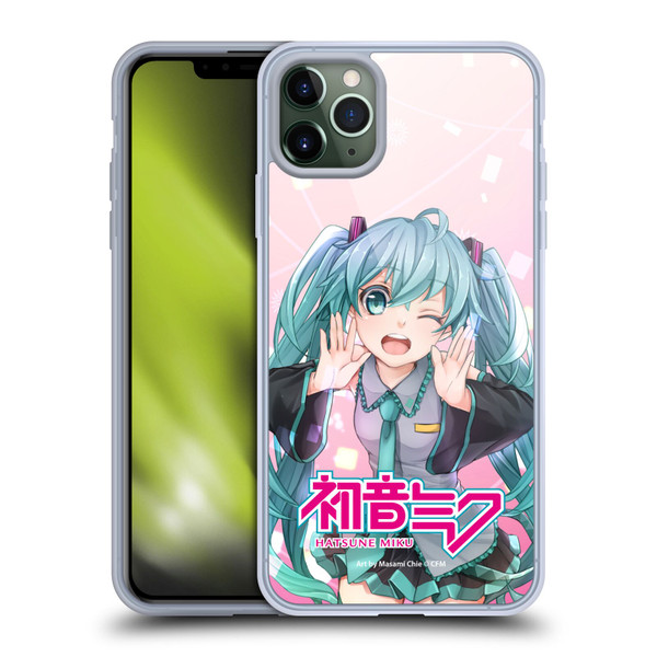 Hatsune Miku Graphics Wink Soft Gel Case for Apple iPhone 11 Pro Max & MagSafe