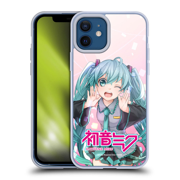 Hatsune Miku Graphics Wink Soft Gel Case for Apple iPhone 12 / iPhone 12 Pro