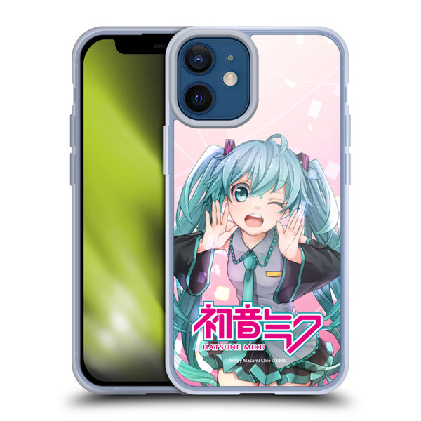 Hatsune Miku Graphics Wink Soft Gel Case for Apple iPhone 12 Mini & MagSafe
