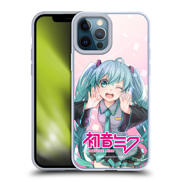 Hatsune Miku Graphics Wink Soft Gel Case for Apple iPhone 12 Pro Max & MagSafe