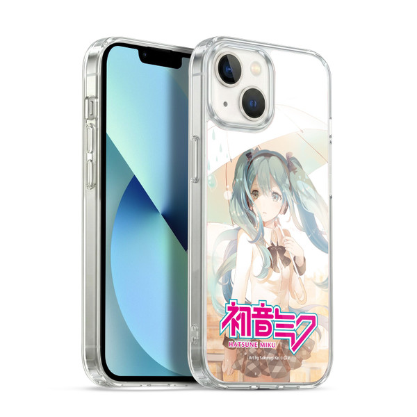 Hatsune Miku Graphics Rain Soft Gel Case for Apple iPhone 13