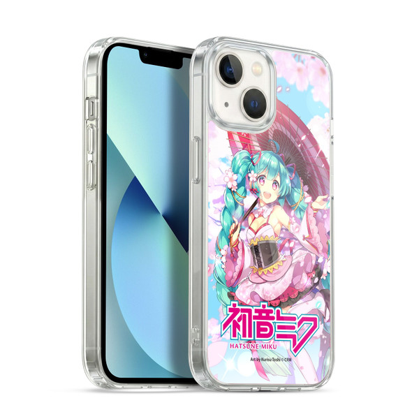 Hatsune Miku Graphics Sakura Soft Gel Case for Apple iPhone 13