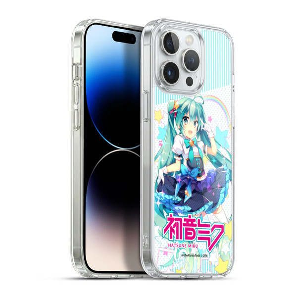 Hatsune Miku Graphics Stars And Rainbow Soft Gel Case for Apple iPhone 13 Pro Max & MagSafe