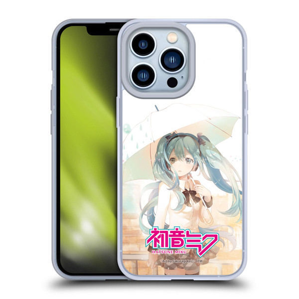 Hatsune Miku Graphics Rain Soft Gel Case for Apple iPhone 13 Pro & MagSafe