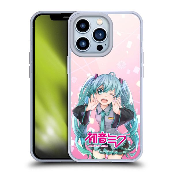 Hatsune Miku Graphics Wink Soft Gel Case for Apple iPhone 13 Pro & MagSafe
