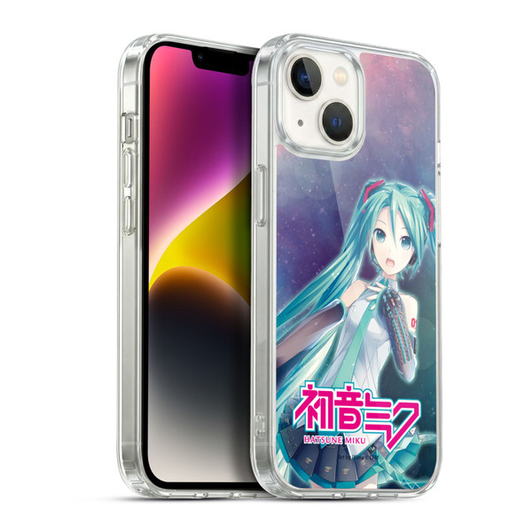 Hatsune Miku Graphics Nebula Soft Gel Case for Apple iPhone 14