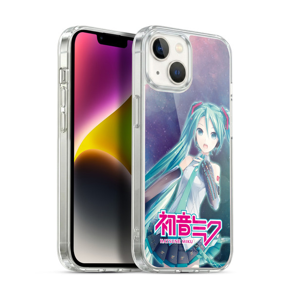 Hatsune Miku Graphics Nebula Soft Gel Case for Apple iPhone 14