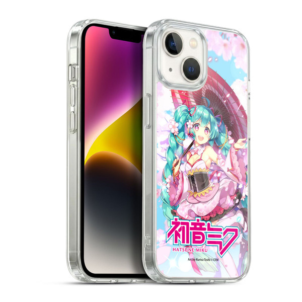 Hatsune Miku Graphics Sakura Soft Gel Case for Apple iPhone 14