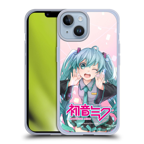 Hatsune Miku Graphics Wink Soft Gel Case for Apple iPhone 14