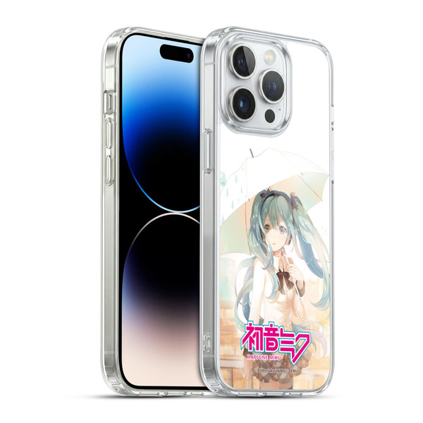 Hatsune Miku Graphics Rain Soft Gel Case for Apple iPhone 14 Pro Max & MagSafe