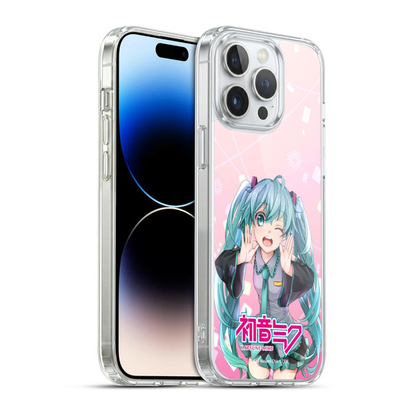 Hatsune Miku Graphics Wink Soft Gel Case for Apple iPhone 14 Pro Max & MagSafe