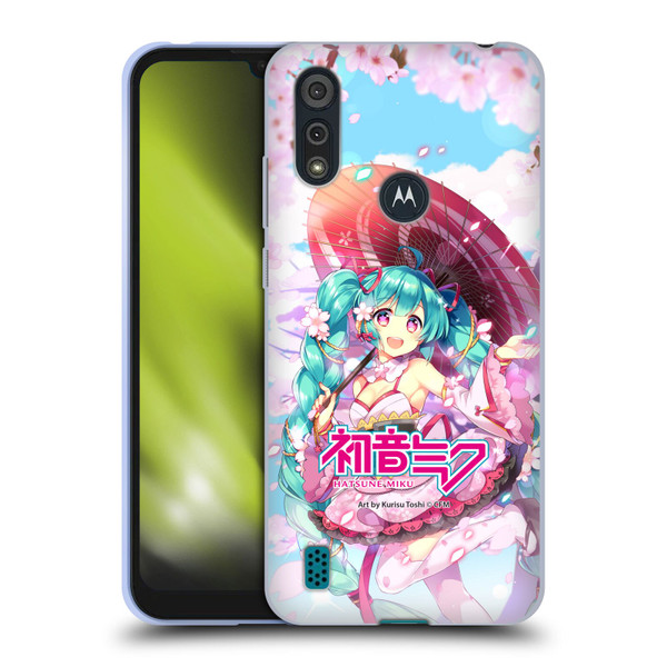 Hatsune Miku Graphics Sakura Soft Gel Case for Motorola Moto E6s (2020)