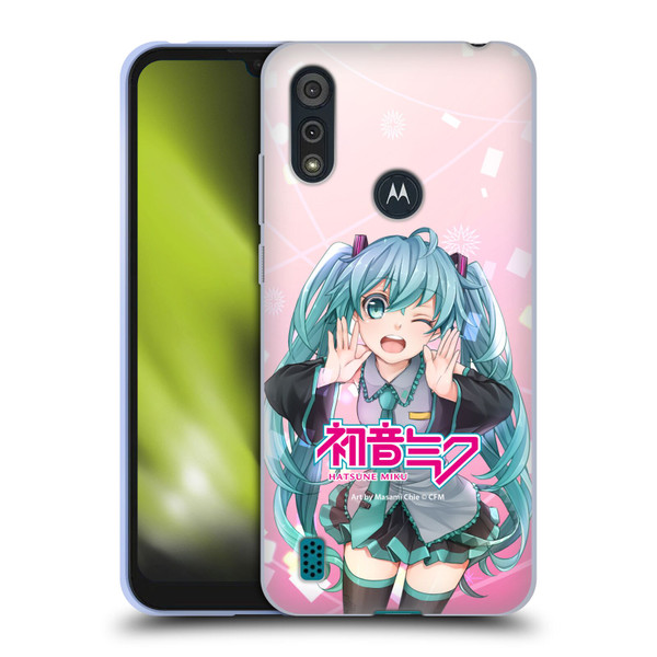 Hatsune Miku Graphics Wink Soft Gel Case for Motorola Moto E6s (2020)