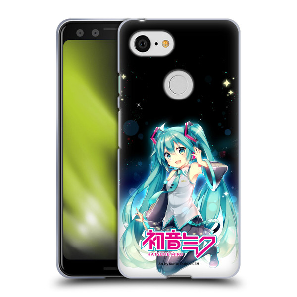 Hatsune Miku Graphics Night Sky Soft Gel Case for Google Pixel 3